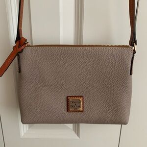 Dooney & Bourke Rosie Pebbled Leather Crossbody in Taupe